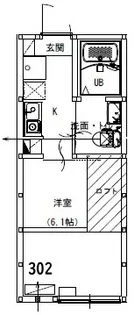 アルサーヴ千葉【3階】の間取り
