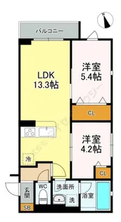 レジデンス練馬桜台【2階】の間取り