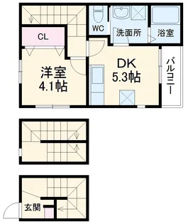 WisteriaⅡ(ウィステリアツー)【302号室】の間取り