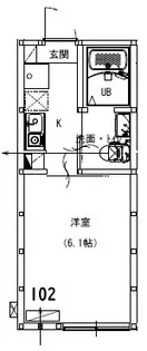 アルサーヴ千葉【1階】の間取り
