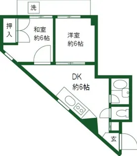 カーサケイワイNo.2【3階】の間取り