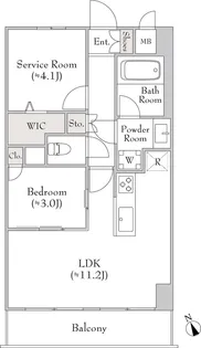 アストラルH.T.K【9階】の間取り