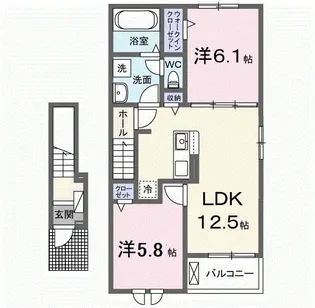 ココル カジュ【2階】の間取り