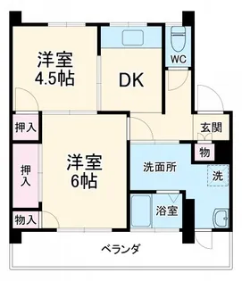 ヴィラナリー折戸B号棟【203号室】の間取り