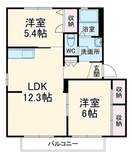 サニーテラス・ミヤⅡ【2階】の間取り