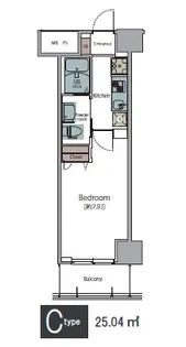 エルプレイス京橋【8階】の間取り