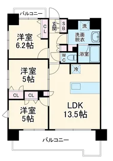 ヴェルディーク熊谷オーセンティック【3階】の間取り