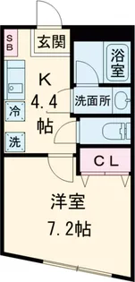 カームリー柿の木坂【1階】の間取り