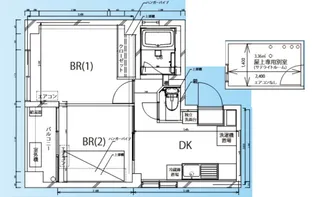 リヒトライフ侑里【402号室】の間取り