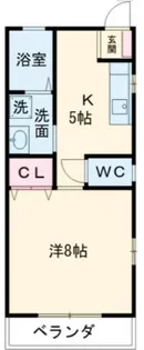 コーポ藤C【1階】の間取り