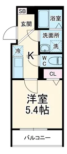 GRADUS新河岸Ⅱ【1階】の間取り