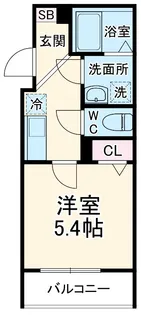 GRADUS新河岸Ⅱ【2階】の間取り