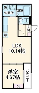 GRADUS南大塚【103号室】の間取り