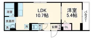 D Paina 菅北浦【2階】の間取り