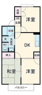 メゾンエルベット A【2階】の間取り