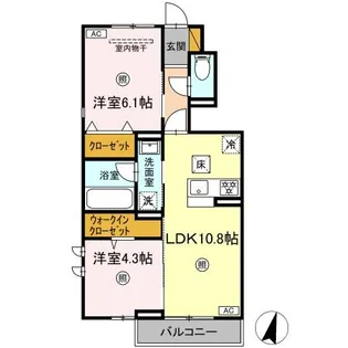 SPINEL(スピネル) A棟【1階】の間取り