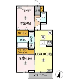 SPINEL(スピネル) A棟【1階】の間取り