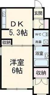 ヴィラS荻窪【0201号室】の間取り