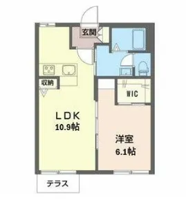 石上ヴィレッジ B【1階】の間取り