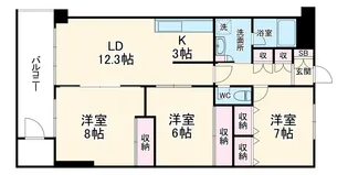 PLENDY浦和別所【3階】の間取り