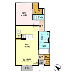 ジュゼーム本郷【1階】の間取り