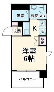 カーサ ヴェデュータ【6階】の間取り