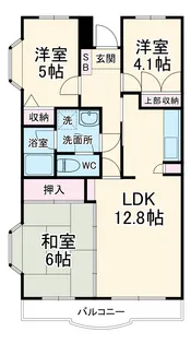 グランメール小嶋【3階】の間取り