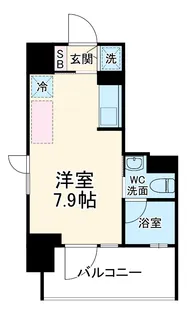カーサ ヴェデュータ【6階】の間取り