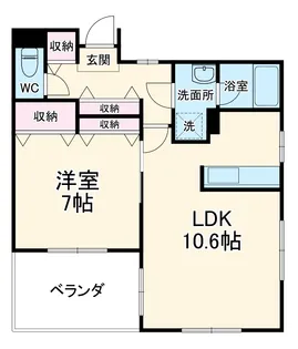メイクスB棟【2階】の間取り