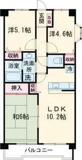 エマーレ保谷【4階】の間取り