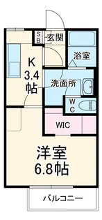 コーポドミール【201号室】の間取り