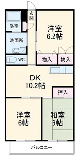 アルカンシェル【1I号室】の間取り