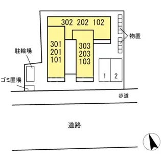 D-ROOM山の手【1階】の外観