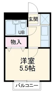Square甲府【204号室】の間取り