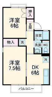 ファーストヴューラ十一番館【2階】の間取り