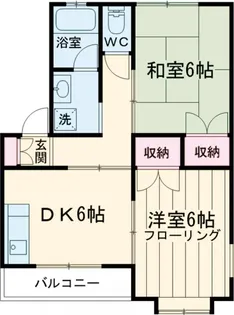 パールハイムB【202号室】の間取り