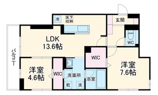 セレスティア草薙町【1階】の間取り