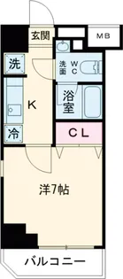 クレイシア世田谷赤堤【104号室】の間取り