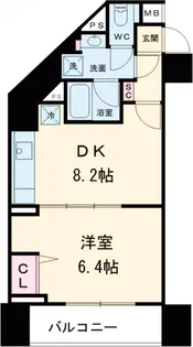 ラグゼナ八王子南町【1階】の間取り