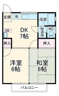 センタービレッジ【1階】の間取り