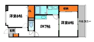 レジデンス鶴見緑地【3階】の間取り
