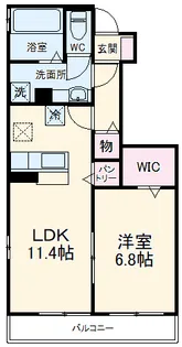 コンフォーレ A棟【1階】の間取り