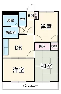 サンライズ末広【2階】の間取り