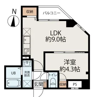CONNECT PARK HILLS 千葉中央【5階】の間取り