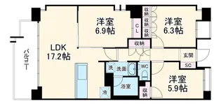 UURコート志木【2階】の間取り