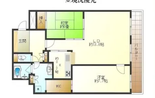 サンクスタワー心斎橋ミラノグランデ【17階】の間取り