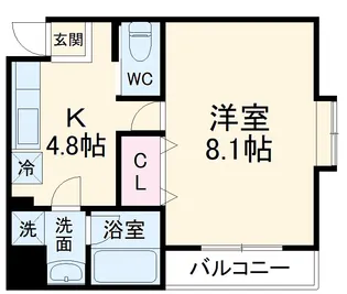 サンフィールⅧ【201号室】の間取り