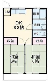 コーポセブン【1階】の間取り