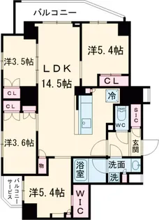 コンフォリア中葛西【6階】の間取り