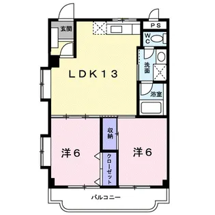 ファミールハイム【4階】の間取り